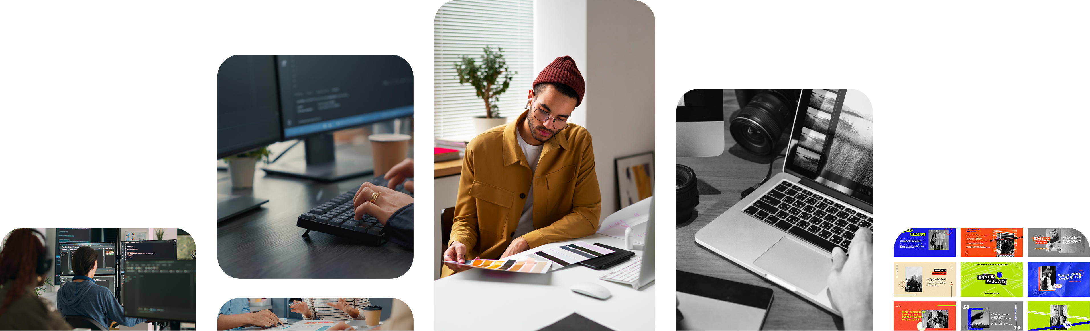 Business development collage